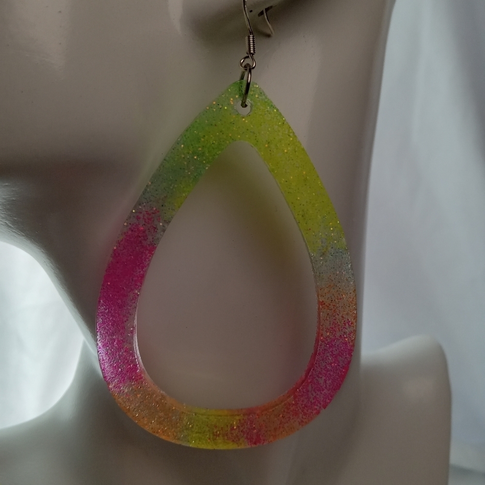 Multicolor Teardrop Earrings